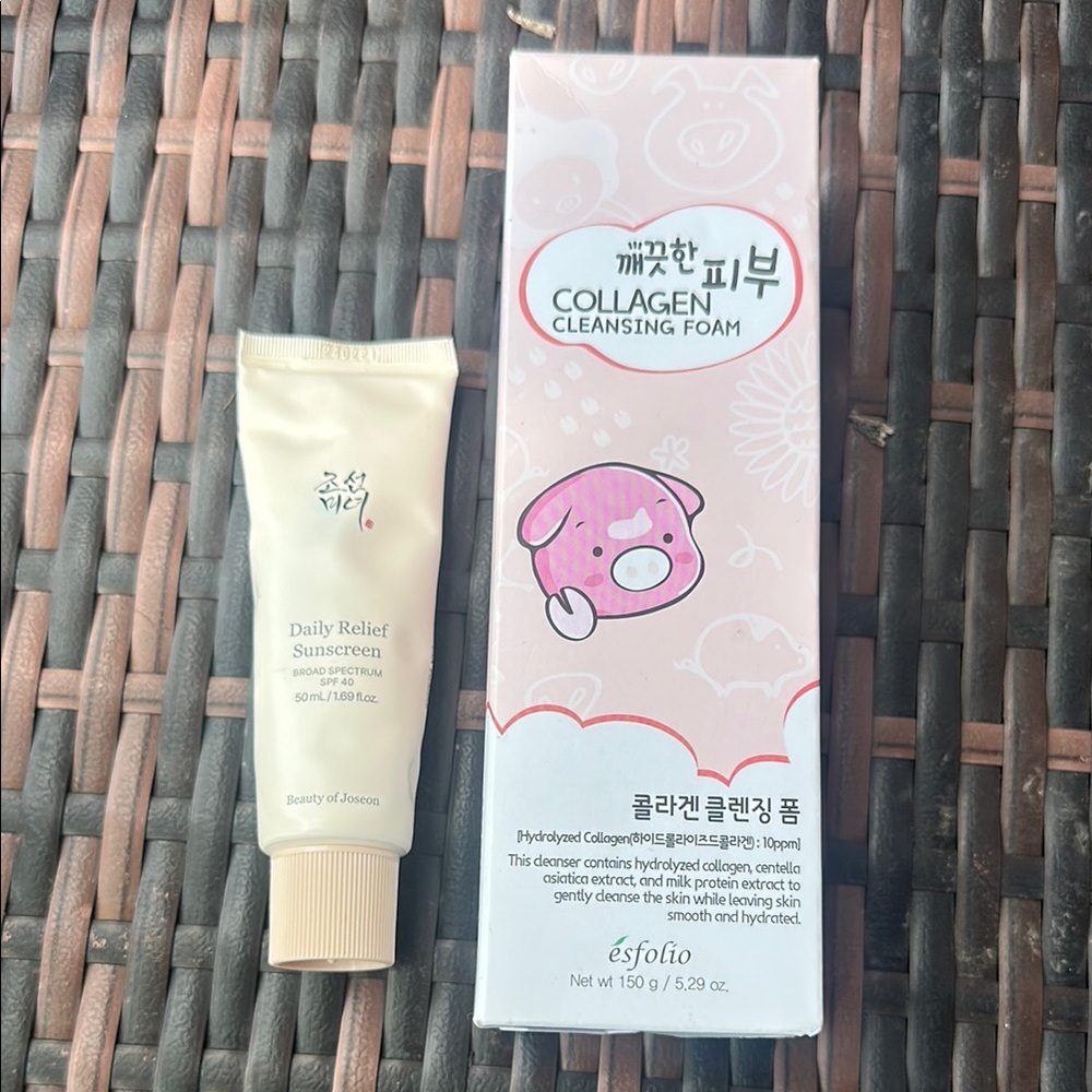 Esfolio Collagen Cleansing Foam Gentle Foaming Face Wash‎ Korean 150g